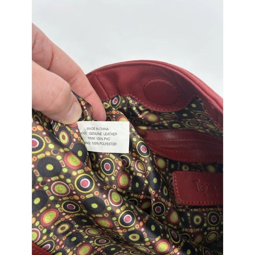 Tignanello 20th anniversary red leather Hobo shoulder bag‎